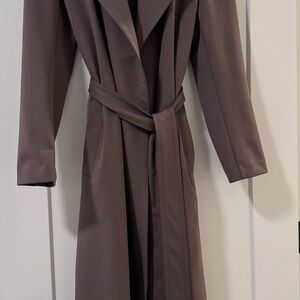 Club Monaco Taupe Lightweight Belted Coat Wonan’s Medium